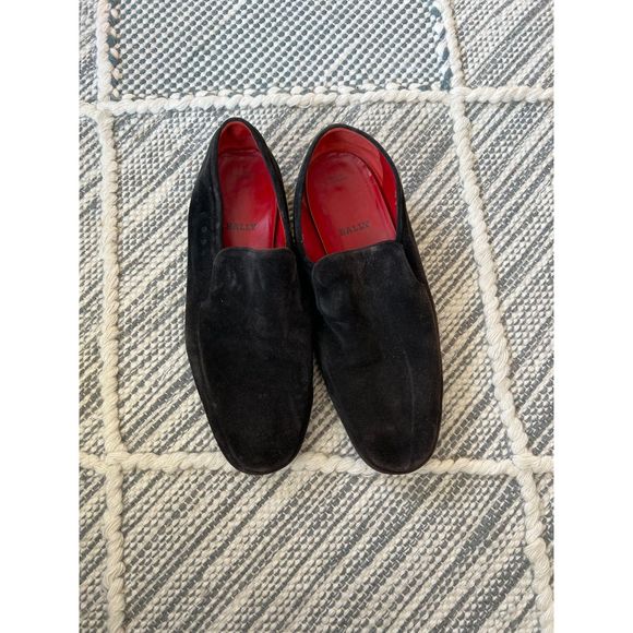Bally Men\'s loafers black suede
